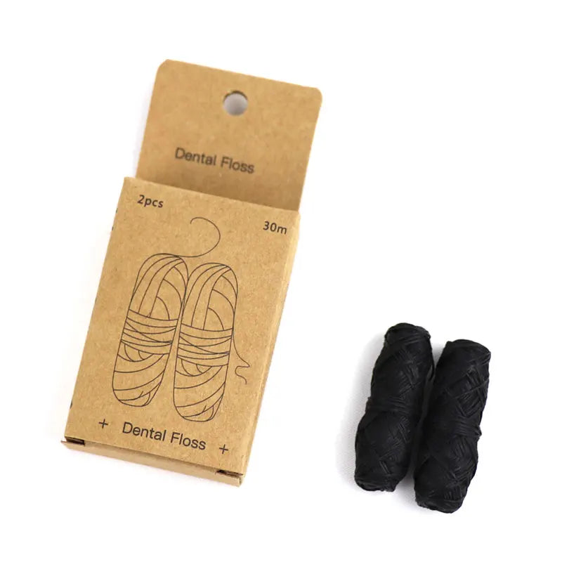 Zero Waste: 100% Biodegradable Bamboo Charcoal Dental Floss