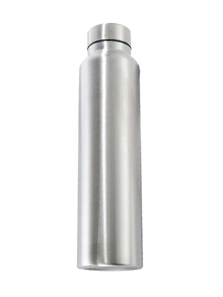 Zero Waste: Stainless Steel 650ml/1000ml Water Bottle - Single-layer Metal Flask