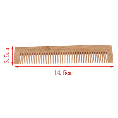 Zero Waste: Unisex High Quality Bamboo Wooden Comb  - Barber Beauty and Hair Care