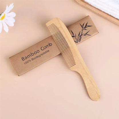 Zero Waste: Unisex High Quality Bamboo Wooden Comb  - Barber Beauty and Hair Care