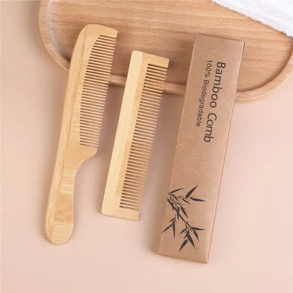 Zero Waste: Unisex High Quality Bamboo Wooden Comb  - Barber Beauty and Hair Care