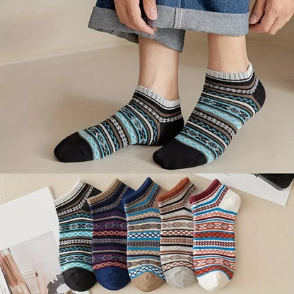 Men's: 5 pairs casual ankle socks/short socks - autumn  winter